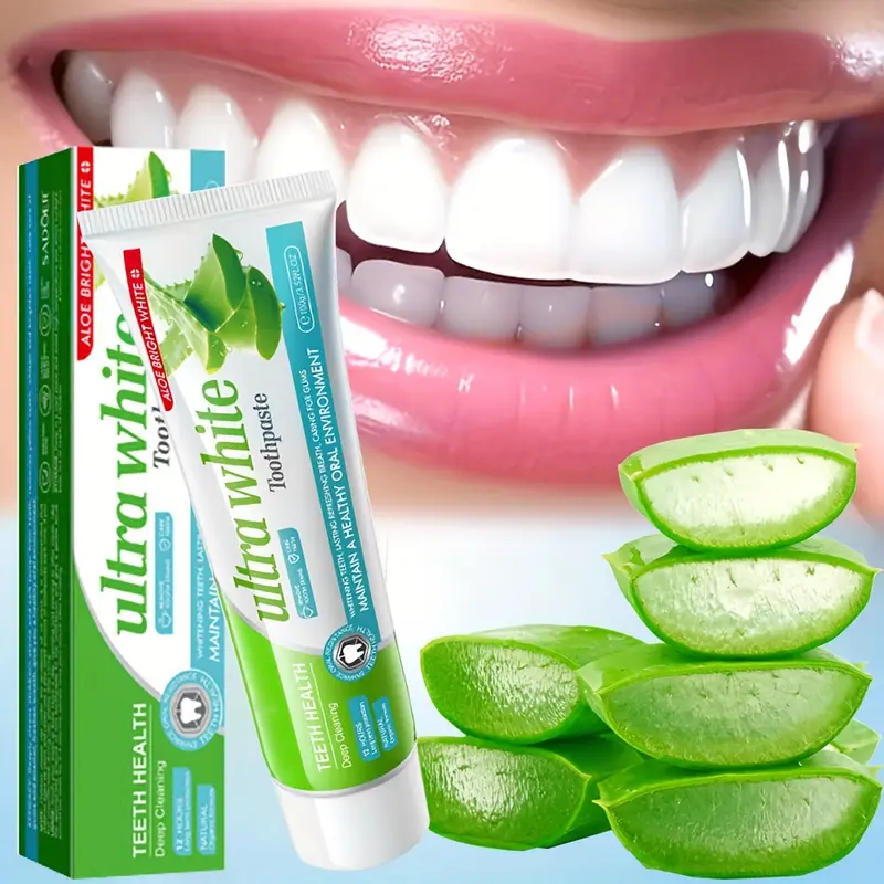 Minceetbien™ Aloe Vera Brightening Toothpaste, 100g - Deep Clean for Whiter Teeth