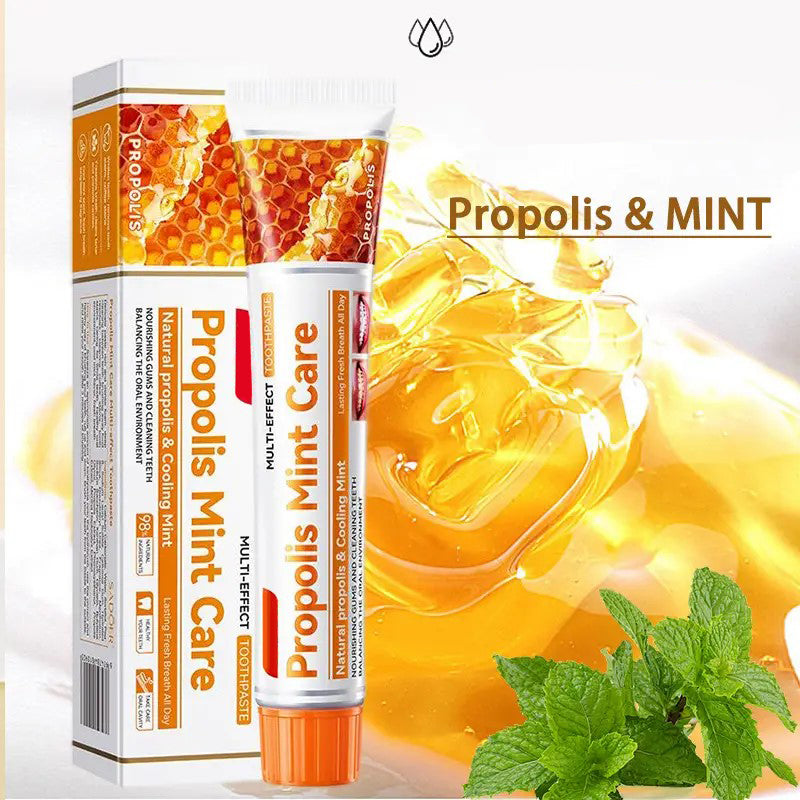Minceetbien™ 1pc Propolis Fresh Toothpaste -100G Deep Cleaning Formula, Lasting Fresh Breath, Mild Foam, Healthy Gums, Rich in Honey Essence, Household Products, Travel Necessities.Soothing And Nourishing.Unisex, local warehouse/Fast delivery