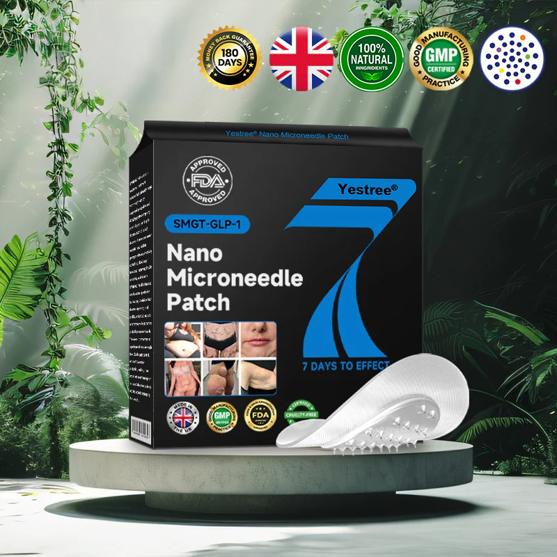 Yestree®👨‍⚕️ Nano Microneedle Patch with SMGT-GLP-1 & Matrixyl 3000 – Slimming, Skin Tightening, Blood Sugar Support, No Injection, 7-Day Result