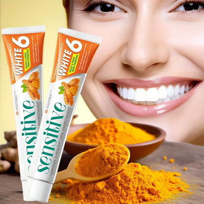Minceetbien™ Sensitive White 6: Ginger Infused Toothpaste for Deep Clean And Bright White Teeth - 100G Tube