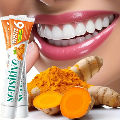 Minceetbien™ Sensitive White 6: Ginger Infused Toothpaste for Deep Clean And Bright White Teeth - 100G Tube