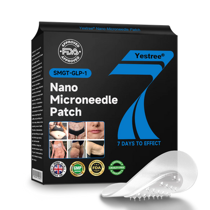 Yestree®👨‍⚕️ Nano Microneedle Patch with SMGT-GLP-1 & Matrixyl 3000 – Slimming, Skin Tightening, Blood Sugar Support, No Injection, 7-Day Result