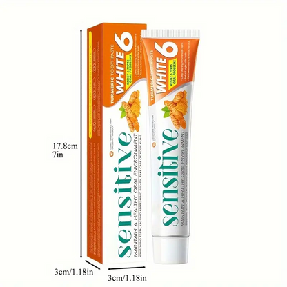 Minceetbien™ Sensitive White 6: Ginger Infused Toothpaste for Deep Clean And Bright White Teeth - 100G Tube