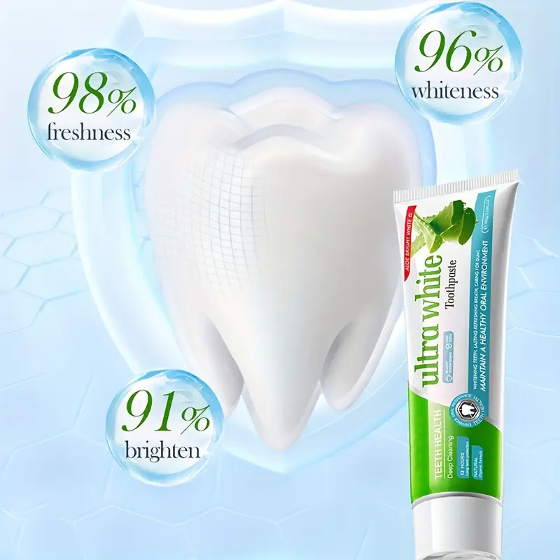 Minceetbien™ Aloe Vera Brightening Toothpaste, 100g - Deep Clean for Whiter Teeth