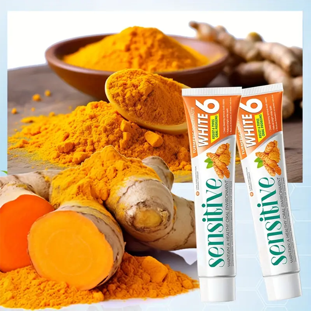 Minceetbien™ Sensitive White 6: Ginger Infused Toothpaste for Deep Clean And Bright White Teeth - 100G Tube